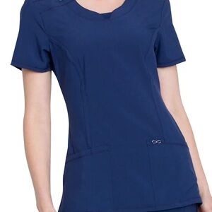 Cherokee Infinity Round Neck Scrub Top